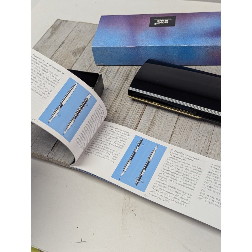 Used Mont Blanc Pen Presentation Box, Service Booklet, Storage Box  ** BOX ONLY - Picture 13 of 15